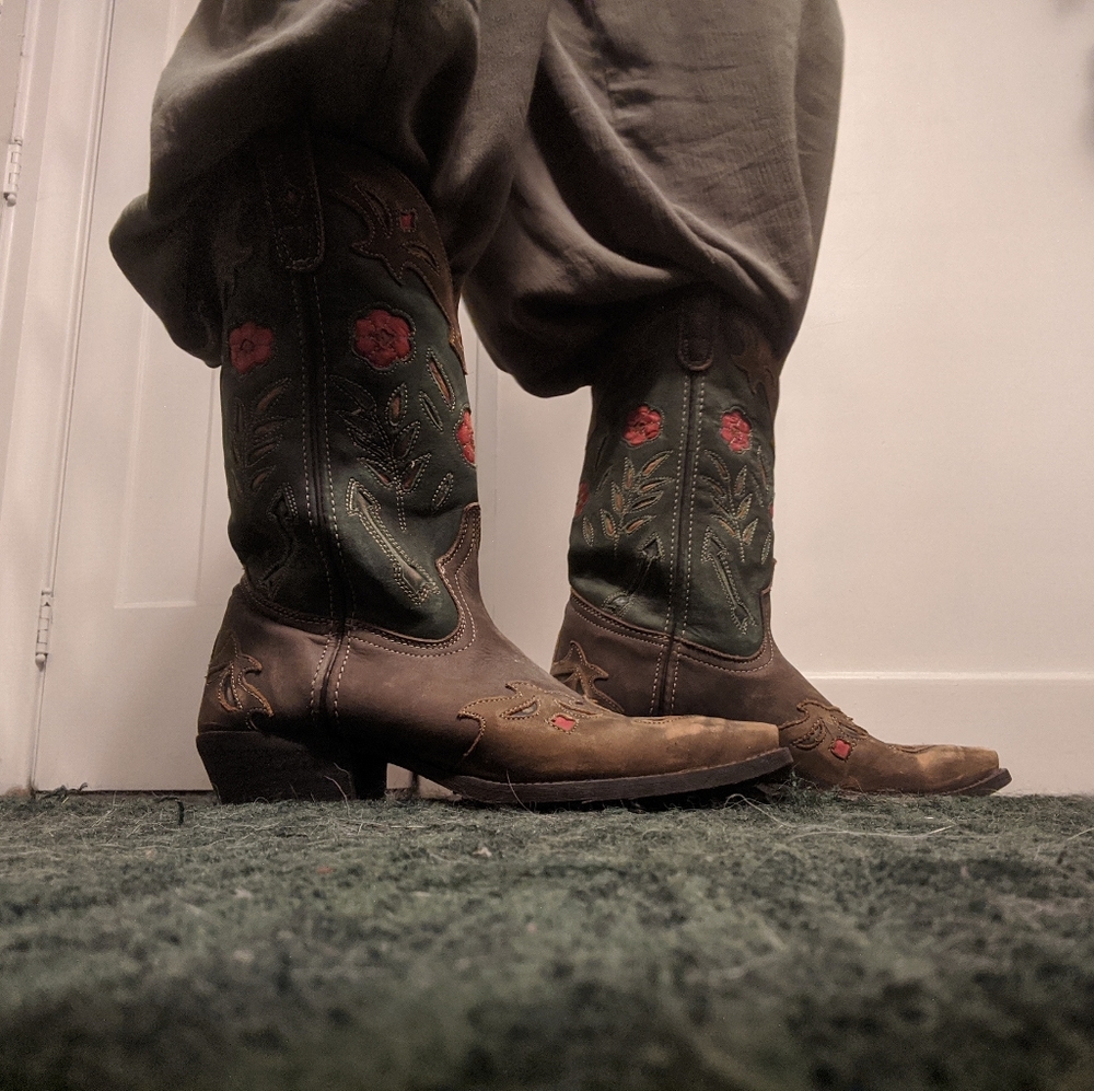 Floral Cowgirl Boots